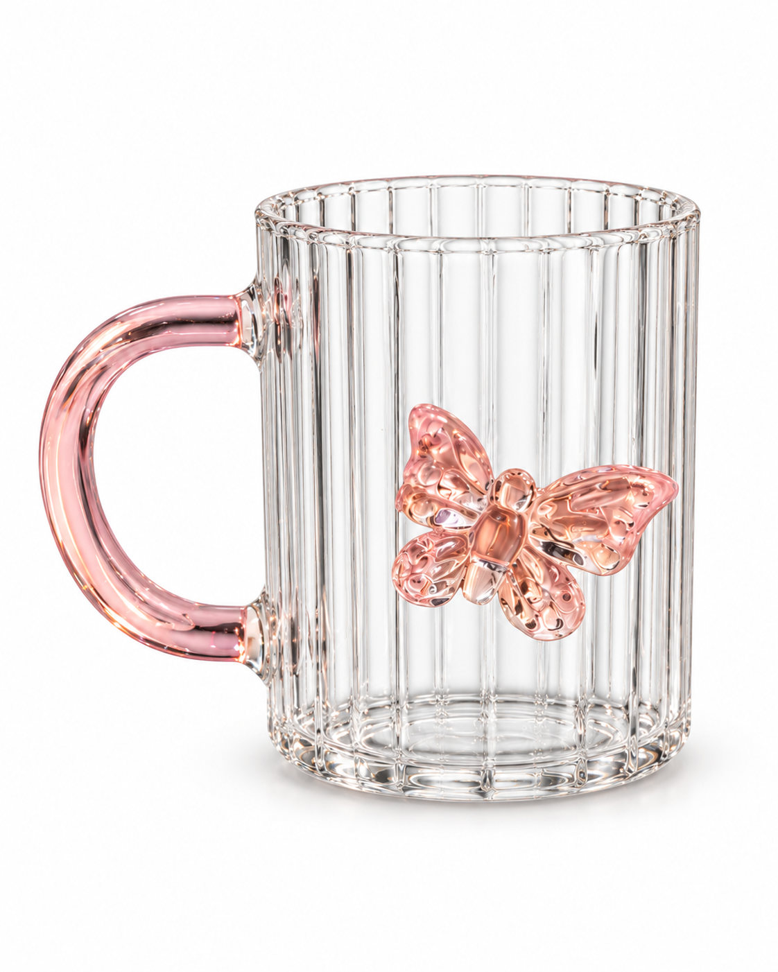 Caneca com borboleta de Cristal